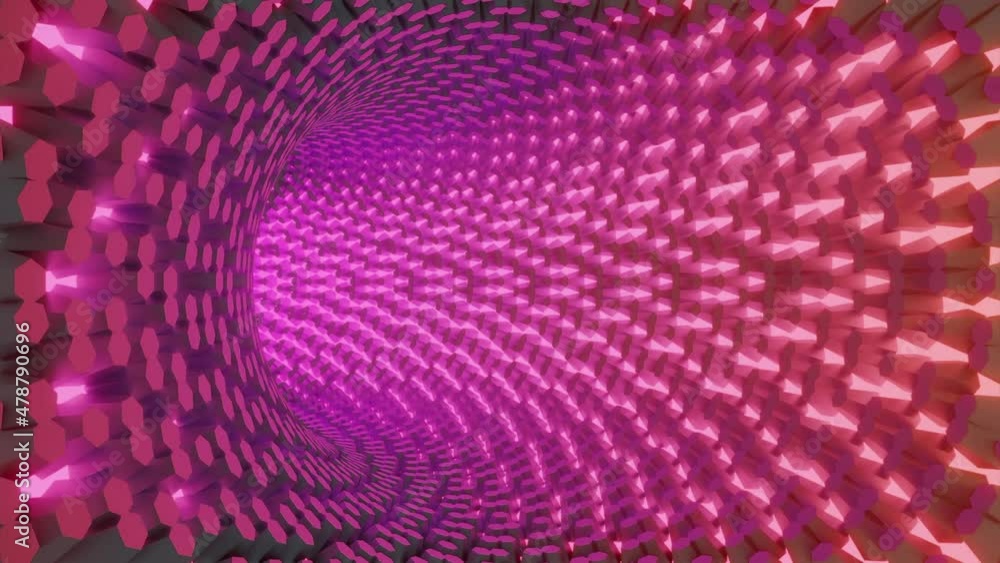 Poster speed of digital lights, neon digital technologic tunnel. design. 3d effect of the backwards flight 