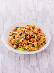 Stir fried Chicken with cashew nuts