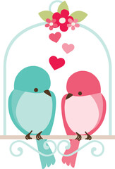 Valentine Love Birds