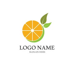 Orange logo design Vector icon