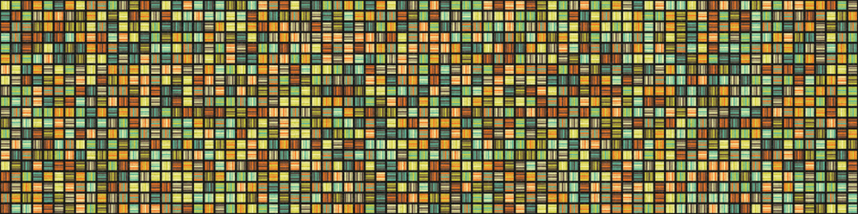 Fototapeta premium Abstract Geometric Pattern generative computational art illustration