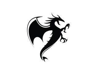 dragon logo silhouette 
