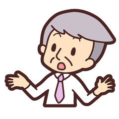 シニア男性イラスト