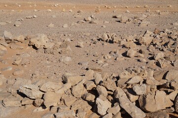 Ruins of ancient house in the desert
