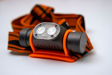 dual modern LED headlamp powerful rechargeable headlight