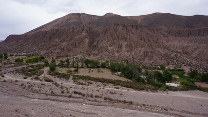 Purmamarca mountains hills in argentina