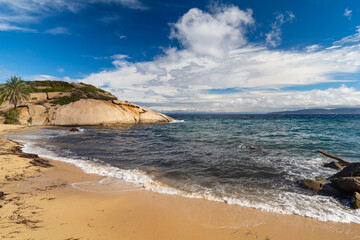 a mediterranean beach, giglio island