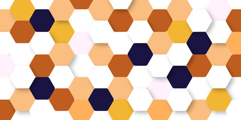 abstract background with hexagons