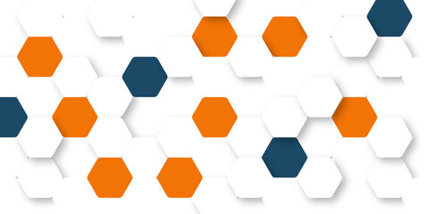 abstract colorful hexagons background