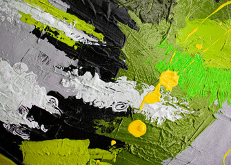 Abstract Contemporary art background Hand drawn oil painting Brushstrokes of paint