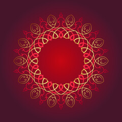 Mandala art colorful and elegant