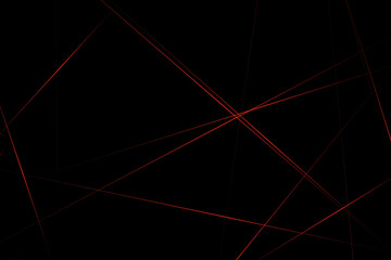 Abstract black with red lines, triangles background modern design. Vector illustration EPS 10.