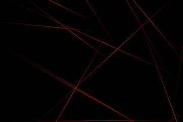 Abstract black with red lines, triangles background modern design. Vector illustration EPS 10.