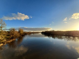 Sunset over the Loire