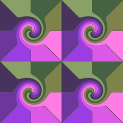 Abstract zigzag seamless spiral pattern for fabrics and textiles and packaging and gifts and cards and linens and kids