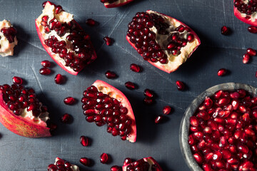 Raw Red Organic Pomegranate Seeds