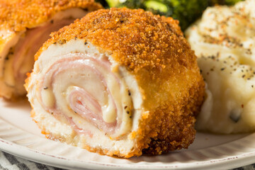 Homemade Breaded Chicken Cordon Bleu