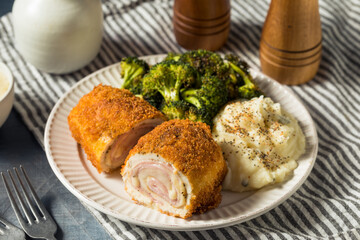 Homemade Breaded Chicken Cordon Bleu