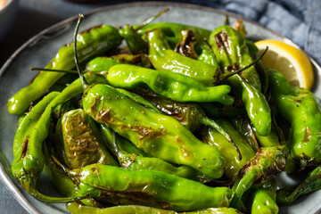 Roasted Blistered Shishito Peppers