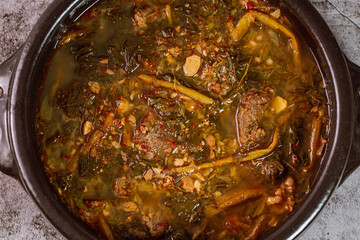 Sagolugeojigalbitang, Korean style Napa Cabbage and Short Rib Soup