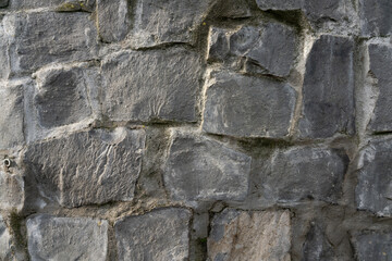 Granite stone wall grey background