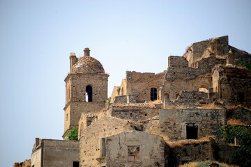 ITALY-Craco, from a ghost town to a film set in the Basilicata region. In 1963, the historic center...