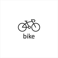 bicycle vector template, modern bicycle logo design template