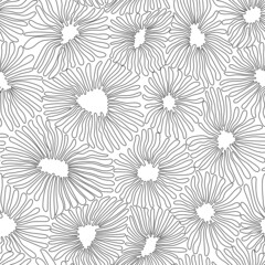 Natural shapes, biological vector pattern. Abstract coral flower pattern. 
