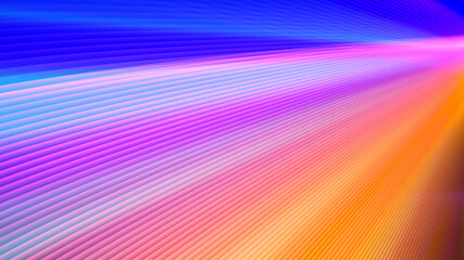 colorful lines of abstract background, 3D rendering