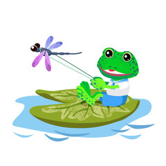 Illustration of cute, little Frog.