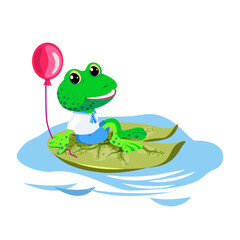 Illustration of cute, little Frog.