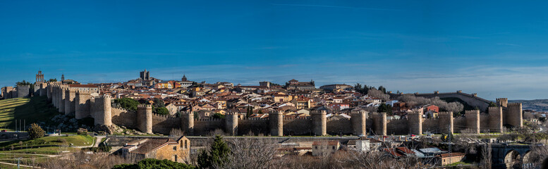 Obraz premium Medieval walled city of Avila