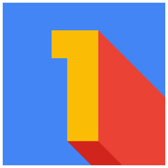 Number one 1 geometric minimalism google colors