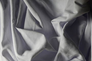 Tessuto bianco, drappeggio