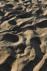 Beach Sand texture on the beach in summer sun