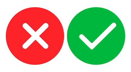 Right or Wrong vector icon set.