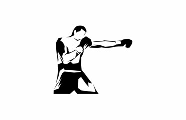 oxer Jab Technique Boxing Illustrated - obrazy, fototapety, plakaty