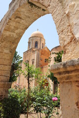 Famous Agia Triada on Crete, Greece