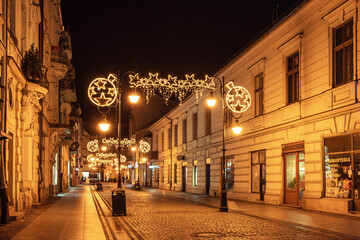 Fototapeta na wymiar Ulica Jagiellońska w Nowym Sączu 