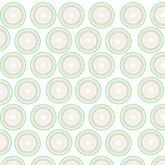 Colorful circle with dots background. Vector
