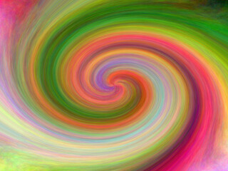 Multi colour swirl abstract background. Digitally rendered water or oil painting look.