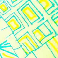 Avant Garde. Lime Trendly Geometric. Bright Triangular. Yellow Print Geometric. Yellow Curves Wave...