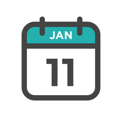 January 11 Calendar Day or Calender Date for Deadlines or Appointment