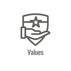 Mission icon to use with Core Values with Mission Statements