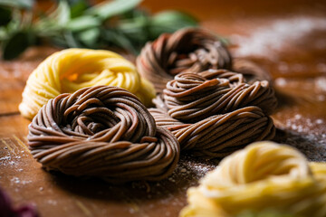 Pasta, italian food, italian pasta, homemade pasta, flour, colored pasta