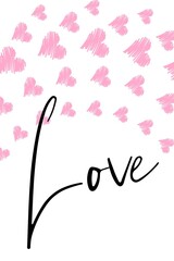  Valentine's day gift cart with love text. Love related items. Home decoration printable.