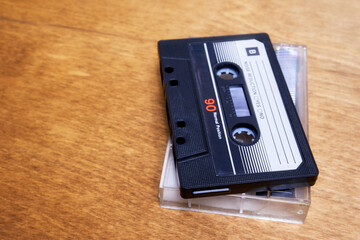 Vintage compact cassette tape for magnetic recording