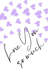  Valentine's day gift cart with love you so much text. Love related items. Home decoration printable.