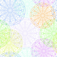 Mandala. Ethnic seamless pattern. Vector illustration.