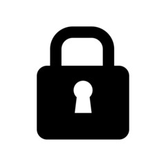 padlock icon isolated on white background. Locker icon or logo isolated sign symbol vector illustration - high quality black style vector icons